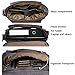 Estarer Laptop Messenger Bag 17-17.3 Inch Water-resistance Canvas Shoulder Bag for Work College