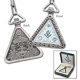 1920 Triangular Masonic Pocket Watch Freemason Lodge Replica