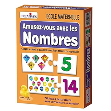StonKraft Number Fun (French) | Learn French | Language Independent | Educational Toys | Learning Games | Counting Games | Matching Games for Kids & Toddlers