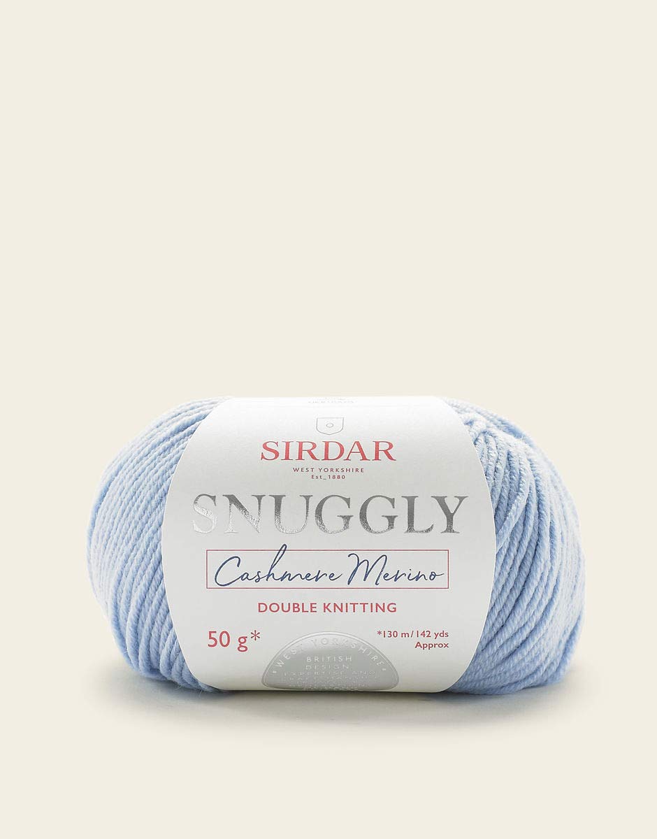 Sirdar Snuggly Cashmere Merino DK Double Knitting, Baby Blue (452), 50g