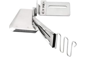 HEEPDD Sewing Machine, Adjustable Double Fold Right Angle Bias Set for Industrial Sewing Machine Flat Seam Folder Binding Attachment Tape