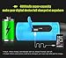 ZEALOT S1 Portable Waterproof Wireless Bluetooth Speakers with Toolless Bracket and Carabiner, Bike Accessory with Mobile Power Bank, Emergency Torchlight, TF Card Music Player (Blue)