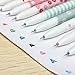 DPIST® Gel Pens Set for coloring 10pcs Gel Ink RollerBall Pens Korean Style Watercolor 0.38 mm