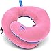 BCOZZY Kids Chin Supporting Travel Pillow- Keeps The Child's Head from Bobbing up and Down in Car Rides- Comfortably Supports The Head, Neck and Chin in Any Sitting Position. Child Size, Pink primary