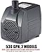 PonicsPumps by ZAHGO PP53006: 530 GPH Submersible Pump with 6' Cord - 45W… for Hydroponics, Aquaponics, Fountains, Ponds, Statuary, Aquariums & more.