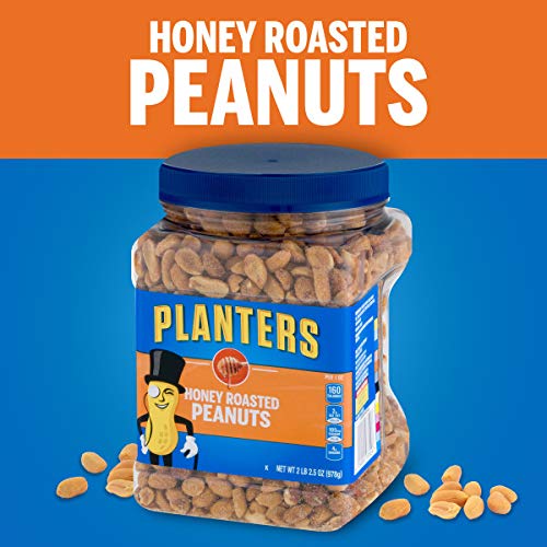 PLANTERS Honey Roasted Peanuts Premium Quality Peanuts Sweet and Salty Snack Sweet Peanut