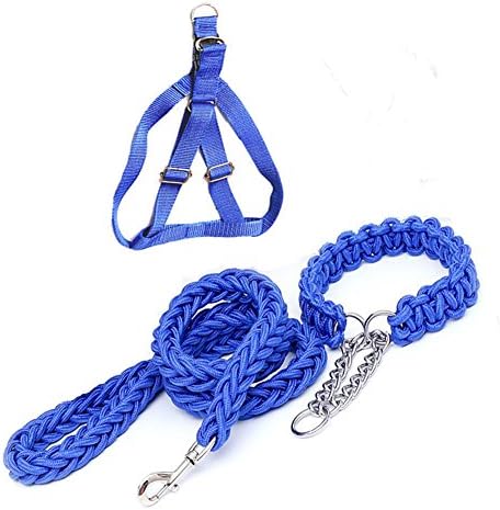 Dog Leash Dog Harness Dog Collar SIPIK Nylon Dog Leash Traction Rope Collar Harness for Small Medium Large Dog