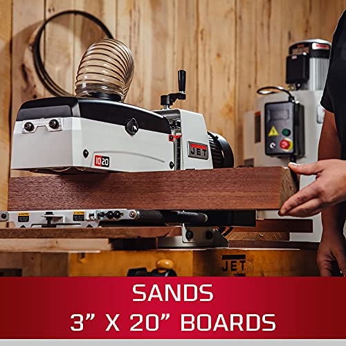 JET JWDS1020, 10Inch Benchtop Drum Sander, 1HP, 1Ph 115V (723510