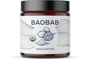 One Farm by WAAYB Organic Baobab Powder Non-GMO, Fair-Trade, Vegan, Gluten Free, Single Origin, 100% South African Baobab, Premium Quality in Resealable Jar