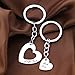 2PCs/Set Big Sis Little Sis Heart Charm Keychain Set Gifts For Sisters