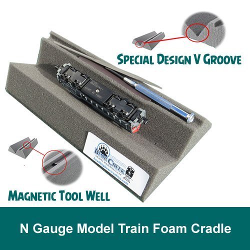 N Gauge Model Train Foam Locomotive & Car Cradle