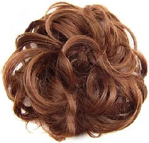 Flybuild® Messy Hair Scrunchies Hair Bun Extensions Curly Wavy Hair Pieces For Women Updo Ponytail Hair Extensions Hair Donut Hair Chignons Hair Accessories
