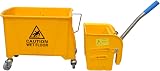 Pegasus 20L Kentucky Mop Bucket Dual System Wringer Wheels Handle Commercial view 3
