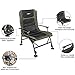 VINGLI Folding Fishing Chair Plus Foot Rest Attachment,Widen 48×22 inch XXL Size, 180° Adjustable Reclining Mesh Padded Back, Outdoor Camping/Beach Portable Stool, Support 300LBS, with Carry Bagthumb 2