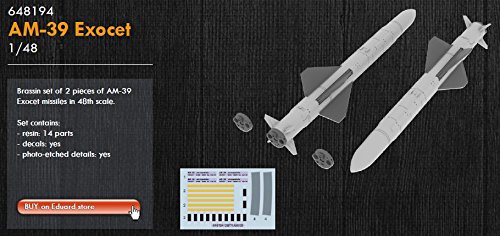 1:48 Eduard Brassin Am39 Exocet Plastic Model Kit