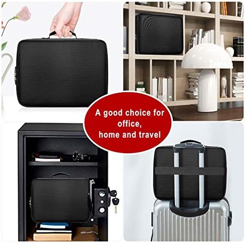 Fireproof storage bag with a sleek design, on sale for $59.99 down from $35.99 as of August 9, 2023.