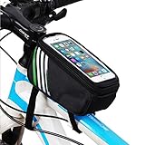Yinoinge Bike Front Tube Frame Bags, Nylon Sport Cycling Bicycle Handlebar Holder Case Pouch Touch Screen Samsung Note9 / LG V40 / G7 ThinQ/Stylo 4 / Motorola Moto z3 / g6 / e5