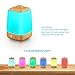 Homasy 200ml Aroma Essential Oil Diffuser, Wood Grain, Night Light with 7 Color LED Changing for Yoga Spa Home Office Room