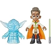 STAR WARS Pop-Up Lightsaber Training, Kai Brightstar & Yoda Action Figures, 4-Inch Scale Toys, Preschool Toys for 3 Year Old Boys & Girls