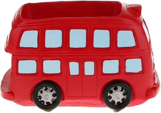 Tubayia London Bus Flower Pot Plant Pot Planter Office Table