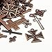 Pack Of 30 Grams Red Copper Tibetan Random Shapes & Sizes Charms (CROSS) - (HA07050) - Charming Beads