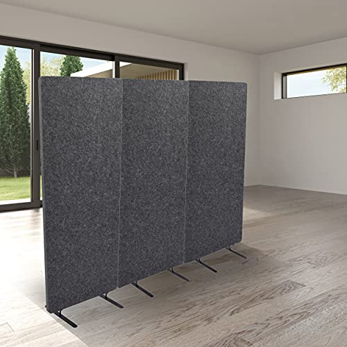 ReFocus™ Raw Freestanding Acoustic Room Divider 3 Pack Reduce Noise