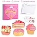 AOJOYS Valentines Day Cards for Kids, 36 Pack Kids Valentines Day Cards with Cute Temporary Tattoos, Pink Envelopes & 80PCS Stickers, Valentines Cards for Classroom Exchange