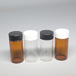 UUYYEO 10 Pcs 20ml Clear Glass Bottles Reagent
