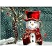 Adarl Christmas 5D DIY Diamond Painting Full Drill Round Resin Beads Happy Snowman Pictures of Crystals Diamond Dotz Kits,Cross Stitch Kit