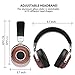 SIVGA SV004 Hi-Fi Wood Over-Ear Stereo Open Back Wired Headphones, Built-in Mic, Soft Earmuffs with Carrying Case (Rosewood)