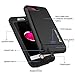Punkjuice iPhone 7 Plus Battery Case Waterproof Slim Portable Power Juice Bank W/ 4800mAh High Capacity [Fastcharging] 120% Extra Battery Life Compatible W/Apple iPhone 8 Plus & 7 Plus [Jet Black]