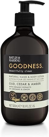 Baylis & Harding Goodness Oud Cedar Amber Hand & Body Lotion 500 ml Pack of 3 view 2
