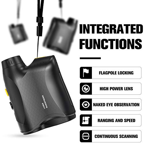 papasbox Golf Rangefinder, 800 Yards Laser Distance Finder with Slope