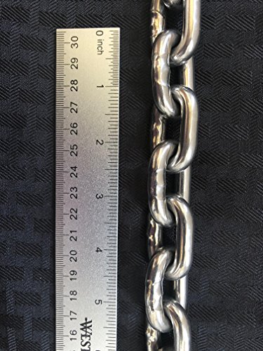image for US Stainless 6 Foot Stainless Steel 316 Anchor Chain 5/16