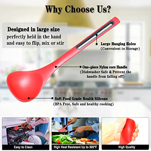 Kitchen Utensils Silicone Cooking Utensils Set IELECMG Cooking Spoon