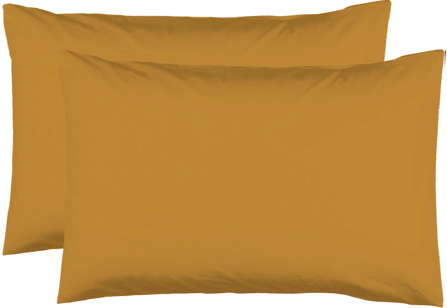 2 Pillowcases 50 x 70 cm – Saffron – 100% Cotton 57 Thread Count