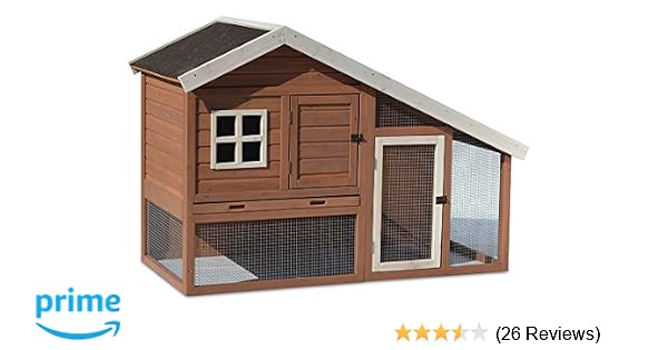 Precision Pet Cape Cod Chicken Coop 62 By 32 By 42 Inch Brownwhite
