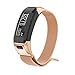 ANCOOL Compatible Garmin Vivosmart HR Band Magnetic Lock Milanese Loop Stainless Steel Metal Bracelet Replacement for Garmin Vivosmart HR Tracker (NOT Compatible Vivosmart HR+) - Small, Rosegold