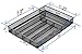 Halter Silverware Tray, Cutlery Tray, Flatware Tray Organizer, Steel Mesh Silverware Organizer, Kitchen Utensil Drawer Organizer with Non Slip Base, Cutlery Organizer in Drawer, Set of 2 (Large)