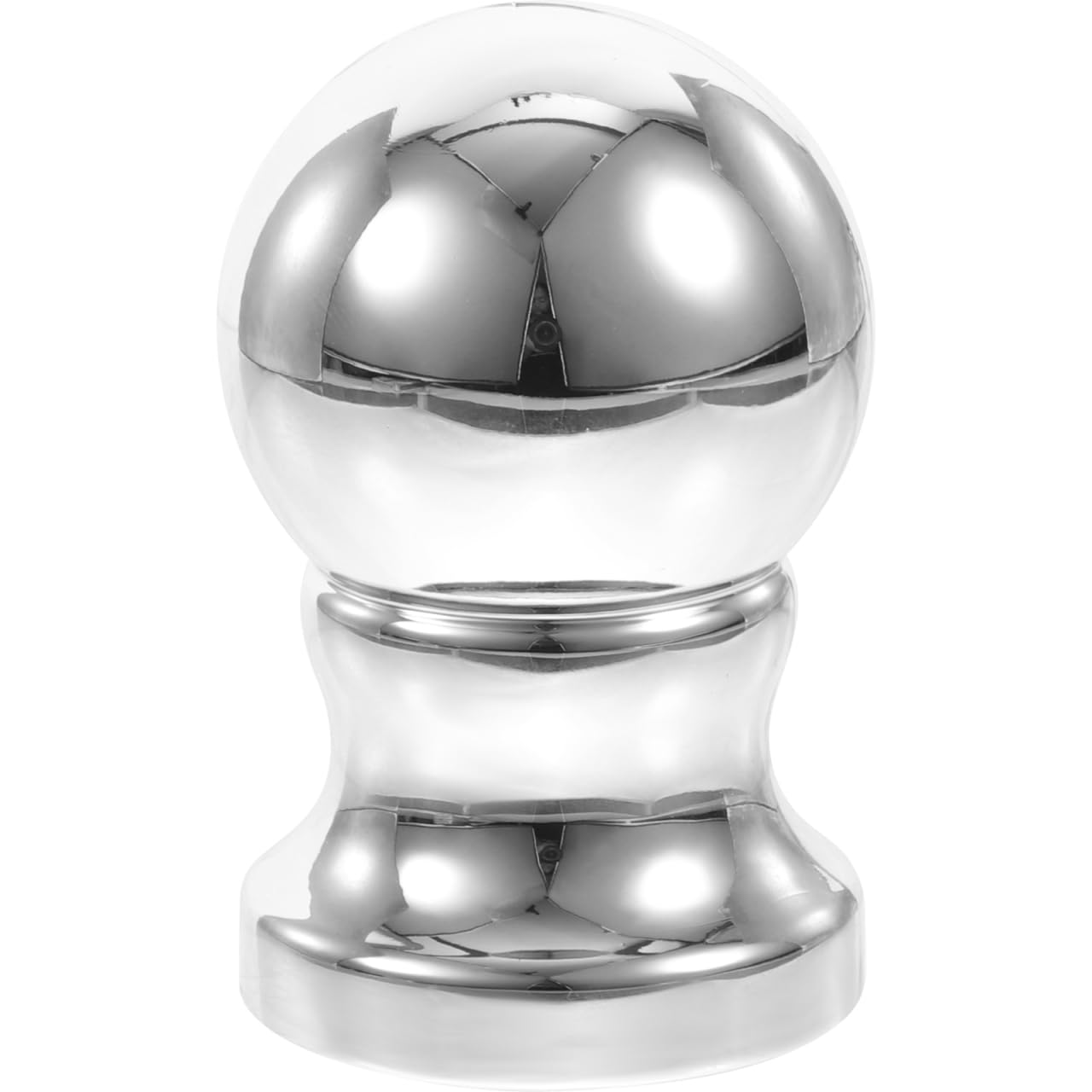 Photo 1 of ORFOFE Flag Pole Ball Head - 2Pcs Rotating Flagpole Topper for Outdoor and Indoor Use Silver Abs Finish Fits Standard Flag Poles Easy Installation