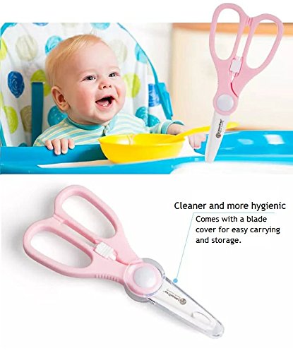 Premium Baby Ceramic Scissors Shears Office Utility Kitchen Cooking Scissors Never Rust With Cover (blue)