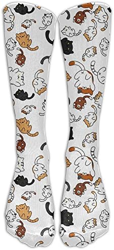 Unisex Cotton Cartoon Cat Kitty Compression Sports Socks