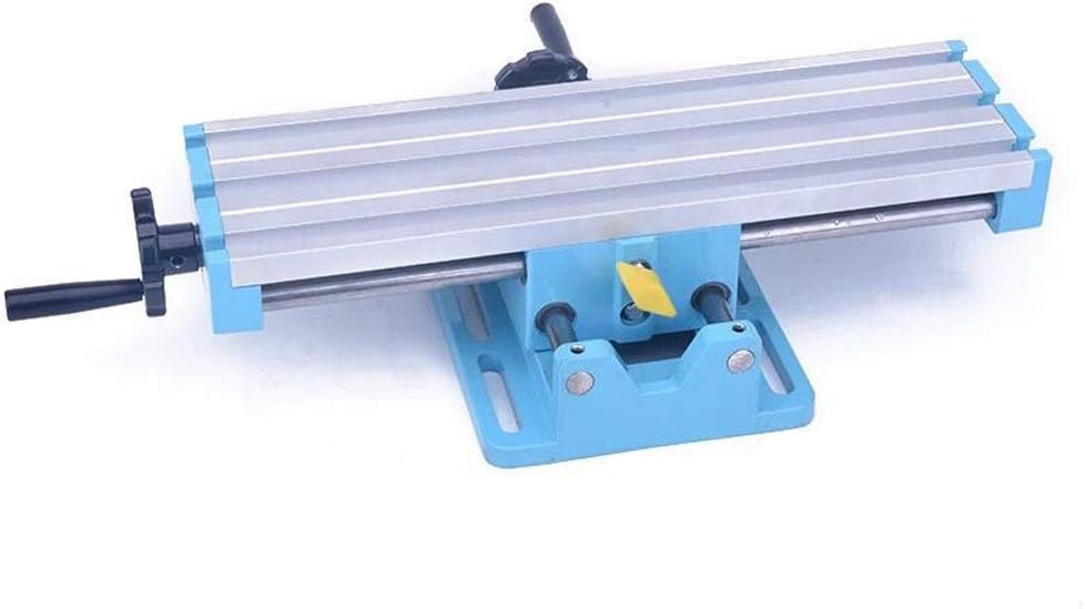 KKmoon Mini Accuracy Milling Table Workbench Mill Machine Vise Multifunctional Assisted Bench Boring Positioning Cross Adjustment