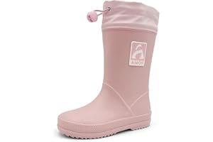 Amoji Kid Rain Boots Boy Rubber Waterproof Garden Boots Girl Rainboots JT6517
