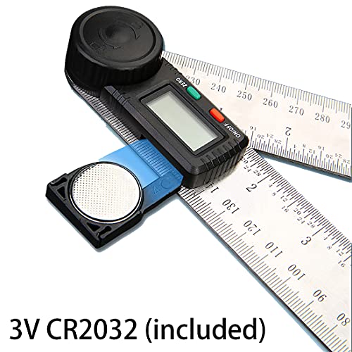 OLI Digital Angle Finder Protractor, 2in1 Stainless Steel Angle Finder Ruler with 7inch/200mm