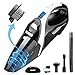 WELIKERA 12V 100W Cordless Handheld Vacuum with Stainless Steel Filter(Black)