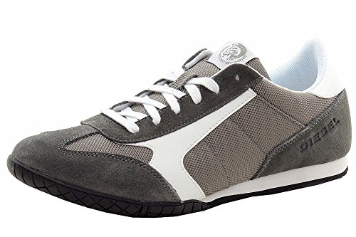 Diesel Men's Claw Action S-Actwings Fashion Sneaker, Frost Gray/White, 7 M US