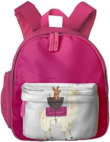 Kid's Cute Lovely Woolly Dog And Alpaca Watercolor School Bags/Packbags For Boys And Girls