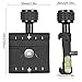 UTEBIT Quick Release Clamp Arca 50mm Aluminum 1/4 Inch Screw Arca-Swiss QR Plate Clamps with 3/8'' Adapter Tripod Ballhead Mount