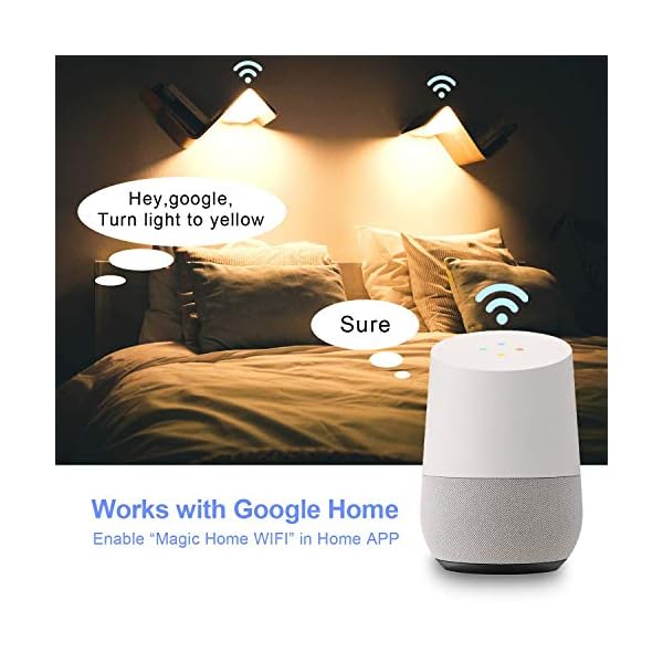google home yellow light